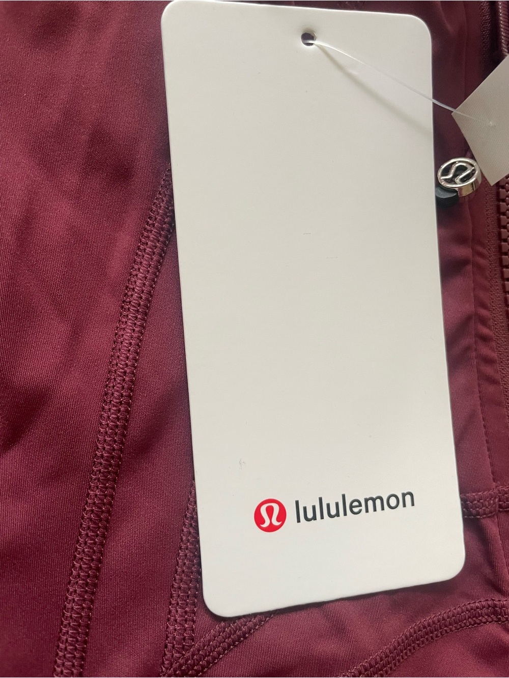 Dark red Lululemon define jacket leggings set - Picture 3 of 4